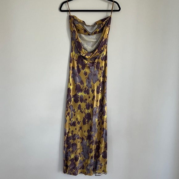 Moondance Purple and Gold/Yellow Simkhai Maxi Dress - Picture 5 of 7